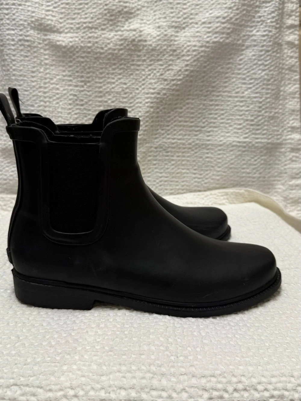 J.Crew | Black Chelsea Waterproof Rain Boots | Size = 8